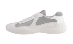 Sneakers In Vernice E Tessuto Bike Bianche