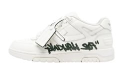 Sneakers da passeggio in pelle bianca