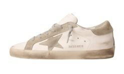 Super-Star Donna Con Stella E Tallone In Camoscio Grigio