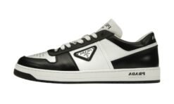 Downtown Sneakers Basse Pelle Bianco Nero