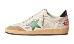 Ball Star Bianche Con Stella Verde Rossi