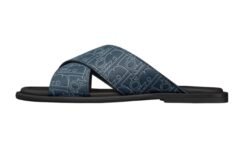 Sandalo Alias Pelle Gravity Outline Blu Navy
