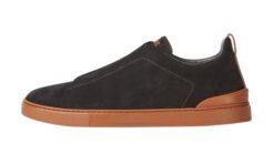ZEGNA Low Top Sneaker Camoscio Nero