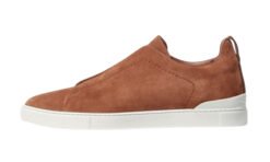 ZEGNA Low Top Sneaker Camoscio Tabacco