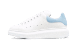 Oversized White Powder Blue